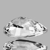 6x4 mm Pear AAA Fire Natural White Sapphire {Flawless-VVS}