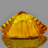 33x30 mm { 92.55 cts} Fancy Concave Cut Best AAA Golden Yellow Fluorite Natural {Flawless-VVS1}