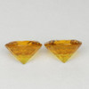 4.20 mm 2 pcs Round Machine Cut Intense AAA Yellow Sapphire Natural  {Flawless-VVS1}--AAA Grade