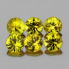 3.20 mm 6 pcs Round Brilliant Machine Cut AAA Fire Natural Canary Yellow Sapphire {Flawless-VVS}
