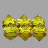 3.20 mm 6 pcs Round Brilliant Machine Cut AAA Fire Natural Canary Yellow Sapphire {Flawless-VVS}
