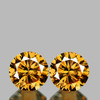 5.20 mm 2 pcs Round Brilliant Machine Cut Extreme Brilliancy Natural  AAA Imperial Golden Zircon {Flawless-VVS1}--AAA Grade