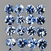 2.30 mm 16 pcs Round Brilliant Machine Cut AAA Fire Soft Ceylon Blue Sapphire Natural {Flawless-VVS}