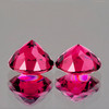 5.50 mm 2pcs Round AAA Fire AAA Pink Red Rhodolite Garnet Natural {Flawless-VVS}