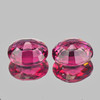 9x7.5 mm 2pcs {4.77 cts} Oval AAA Fire AAA Raspberry Pink Rhodolite Garnet Natural {Flawless-VVS}--AAA Grade
