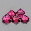 4.80 mm 5 pcs Round AAA Fire AAA Raspberry Pink Rhodolite Garnet {Flawless-VVS}