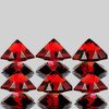 6.00 mm 6 pcs Trilliant Brilliant Cut AAA Fire Natural AAA Red Mozambique Garnet (Flawless-VVS1)--AAA Grade