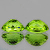 4.5x3.8 mm 2pcs Oval Top Brilliancy Rainbow Sparkles Natural Green Demantoid Garnet {Flawless-VVS}