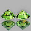 4.00 mm 2 pcs Round Brilliant Cut Extreme Brilliancy Natural AAA Green Demantoid Garnet {Flawless-VVS}--AAA Grade