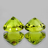 8.00 mm 2pcs Round Brilliant Cut AAA Fire Natural Green Gold Lemon Quartz {Flawless-VVS}