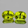 18x13 mm 2pcs Oval AAA Fire Intense AAA Green Gold Lemon Quartz Natural {Flawless-VVS}--AAA Grade