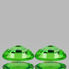 6x4.5mm 2pcs {1.15 cts} Oval AAA Fire Vivid Green Tsavorite Garnet Natural {VVS}