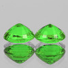 6x5mm 2pcs Oval AAA Fire Natural Chrome Green Tsavorite Garnet {VVS}