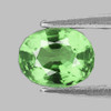 7x5mm {1.06. cts} Oval AAA Fire Mint Green Tsavorite Garnet Natural (VVS)