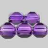 7x5 mm 5pcs Octagon AAA Fire Top Purple Amethyst Natural (Flawless-VVS1}