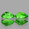5x4 mm 2 pcs Pear AAA Fire Natural Chrome Green Tsavorite Garnet {Flawless-VVS}