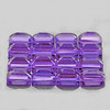 4x2 mm 30pcs Baguette AAA Fire Natural Purple Amethyst (Flawless-VVS1}