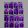 2.00 mm 50 pcs Square AAA Fire Intense Purple Amethyst Natural (VVS}