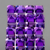 2.20 mm 50 pcs Square AAA Fire Intense Purple Amethyst Natural (VVS}