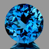 6.00 mm 1 pc Round Brilliant Cut Extreme Brilliancy AAA London Blue Topaz Natural {Flawless-VVS}--AAA Grade