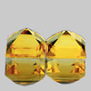 7.00 mm 2 pcs Square AAA Fire Natural Golden Yellow Citrine (Flawless-VVS}