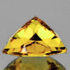 9.00 mm {2.46 cts} Trillion AAA Fire Natural Golden Yellow Citrine {Flawless-VVS1}