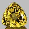 9.00 mm {2.46 cts} Trillion AAA Fire Natural Golden Yellow Citrine {Flawless-VVS1}