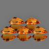 7x5 mm 5 pcs Pear AAA Fire Madeira Orange Citrine Natural  {Flawless-VVS1}