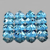 4.00 mm 16 pcs Heart AAA Fire Natural Sky Blue Topaz {Flawless-VVS1}