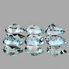 6x4 mm 6 pcs {2.29 cts} Pear AAA Fire Natural Sky Blue Aquamarine {Flawless-VVS}