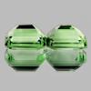 11x9 mm 2pcs Octagon AAA Fire Natural Green Amethyst {Flawless-VVS1}