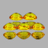 4.5x3.5 mm 5 pcs Oval AAA Fire Intense AAA Yellow Sapphire Natural (Flawless-VVS}--AAA Grade
