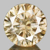 3.50 mm {0.19 cts} Round Brilliant Cut AAA Fire Bright Champagne Diamond Natural