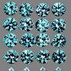 1.00 mm 100 pcs Round Machine Brilliant Cut AAA Fire Teal Green Blue Sapphire {Flawless-VVS}