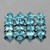 1.80 mm 35 pcs Round Brilliant Cut AAA Fire Teal Blue Sapphire Natural {Flawless-VVS}