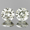 3.50 mm 2pcs Round Extreme Brilliancy Natural White Diamond (Color H-I ) (VVS clarity)