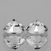 3.40 mm 2 pcs (0.31 cts) Round Color D-F Natural White Diamond {SIightly Included }--AAA Grade