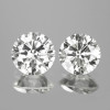 3.40 mm 2 pcs (0.31 cts) Round Color D-F Natural White Diamond {SIightly Included }--AAA Grade