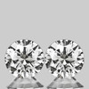 3.30 mm 2 pcs (0.30 cts) Round Color F-G Natural White Diamond {VS-SI }--AAA Grade