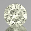 4.50 mm {0.37 cts} Round Extreme Brilliancy Natural Yellow White Diamond (Color M)
