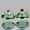 3.80 mm 2 pcs Round Extreme Brilliancy Natural AAA Ceylon Green Sapphire [Flawless-VVS]