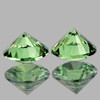 4.20 mm 2 pcs Round Extreme Brilliancy Natural AAA Ceylon Green Sapphire [Flawless-VVS]
