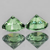 4.30 mm 2 pcs Round Extreme Brilliancy Natural AAA Ceylon Green Sapphire [Flawless-VVS]