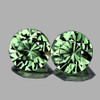 4.30 mm 2 pcs Round Extreme Brilliancy Natural AAA Ceylon Green Sapphire [Flawless-VVS]