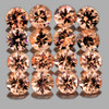 1.70 mm 35 pcs Round Machine Cut AAA Fire Peach Orange Sapphire Natural {Flawless-VVS1}