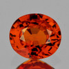 6x5 mm Oval {0.73 cts} AAA Fire Intense Orange Sapphire Natural {Flawless-VVS}