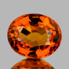 6x5 mm Oval {0.80 cts} Best AAA Fire Intense Orange Sapphire Natural {Flawless-VVS}--AAA Grade