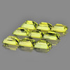 6x4 mm 9 pcs Octagon AAA Fire Natural Green Gold Lemon Quartz {Flawless-VVS}