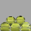 8x6 mm 5 pcs Octagon AAA Fire Natural Green Gold Lemon Quartz {Flawless-VVS}