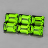 6x4 mm 6 pcs Octagon AAA Fire Intense Green Peridot Natural {Flawless-VVS1}